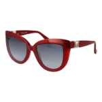 Max Mara Katzenaugen Sonnenbrille MM0029 5666B in Rot – 45° Seitenansicht