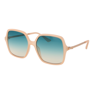 Guess Quadrat Sonnenbrille GU7845 5757P in Beige – 45° Seitenansicht