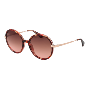 Max & Co Rund Sonnenbrille MO0064 5555F in Braun – 45° Seitenansicht