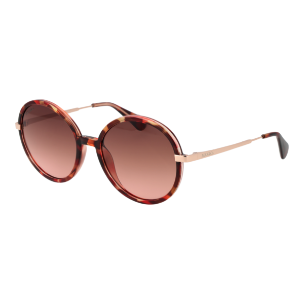 Max & Co Rund Sonnenbrille MO0064 5555F in Braun – 45° Seitenansicht