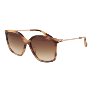 Max Mara Schmetterling Sonnenbrille MM0055 5648F in Braun – 45° Seitenansicht