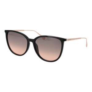 Max & Co Rund Sonnenbrille MO0078 5701B in Schwarz – 45° Seitenansicht