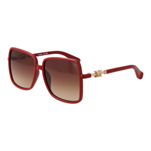 Max Mara Quadrat Sonnenbrille MM0064-H 5866F in Rot – 45° Seitenansicht