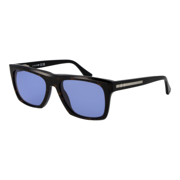 Web Quadrat Sonnenbrille WE0350 5556V in Braun – 45° Seitenansicht