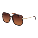 Max & Co Quadrat Sonnenbrille MO0083 5652F in Braun – 45° Seitenansicht