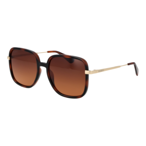 Max & Co Quadrat Sonnenbrille MO0083 5652F in Braun – 45° Seitenansicht