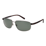Timberland Rechteck Sonnenbrille TB9325 6509R in Grau – 45° Seitenansicht