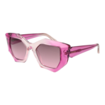 Guess Geometric Sonnenbrille GU7897 5077T in Rosa – 45° Seitenansicht