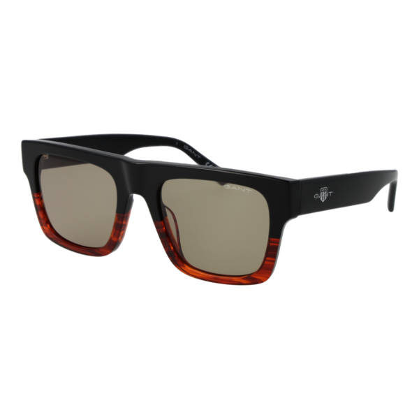 Gant Quadrat Sonnenbrille GA7231 5305N in Schwarz – 45° Seitenansicht