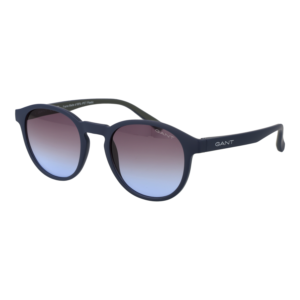Gant Rund Sonnenbrille GA7234 5091W in Blau – 45° Seitenansicht