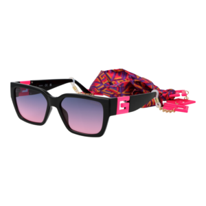 Guess Quadrat Sonnenbrille GU7916 5574T in Schwarz – 45° Seitenansicht