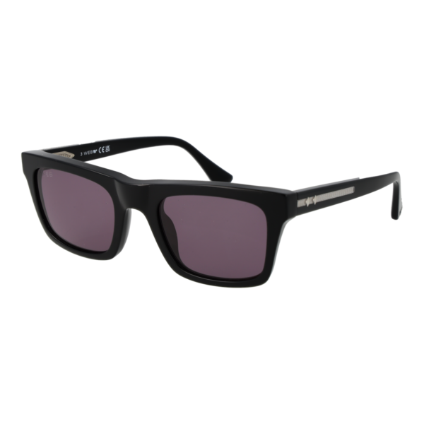 Web Rechteck Sonnenbrille WE0362 5205A in Schwarz – 45° Seitenansicht