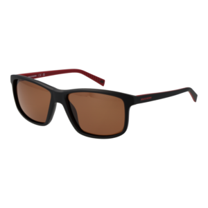 Skechers Quadrat Sonnenbrille SE6291 5702H in Schwarz – 45° Seitenansicht