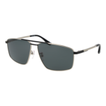 BMW Rechteck Sonnenbrille BW0055-H 6216A in Silber – 45° Seitenansicht