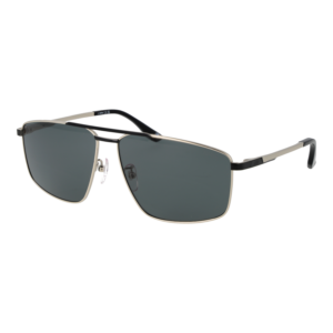 BMW Rechteck Sonnenbrille BW0055-H 6216A in Silber – 45° Seitenansicht