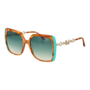 Marciano by Guess Quadrat Sonnenbrille GM00005 5756P in Braun – 45° Seitenansicht