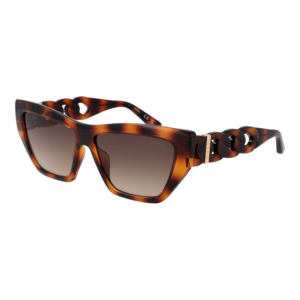 Guess Katzenaugen Sonnenbrille GU00111 5652F in Braun – 45° Seitenansicht