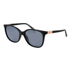 Skechers Quadrat Sonnenbrille SE6361 5601D in Schwarz – 45° Seitenansicht