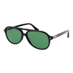 Web Pilotenbrille Sonnenbrille WE0368 5901N in Schwarz – 45° Seitenansicht