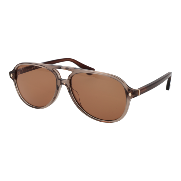 Web Pilotenbrille Sonnenbrille WE0368 5945E in Braun – 45° Seitenansicht