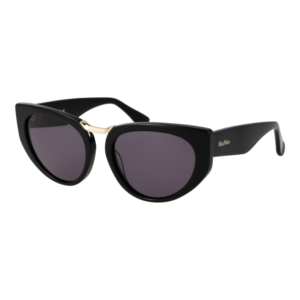 Max Mara Katzenaugen Sonnenbrille MM0093 5401A in Schwarz – 45° Seitenansicht