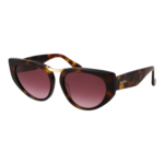 Max Mara Katzenaugen Sonnenbrille MM0093 5452F in Braun – 45° Seitenansicht