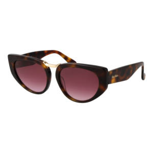 Max Mara Katzenaugen Sonnenbrille MM0093 5452F in Braun – 45° Seitenansicht