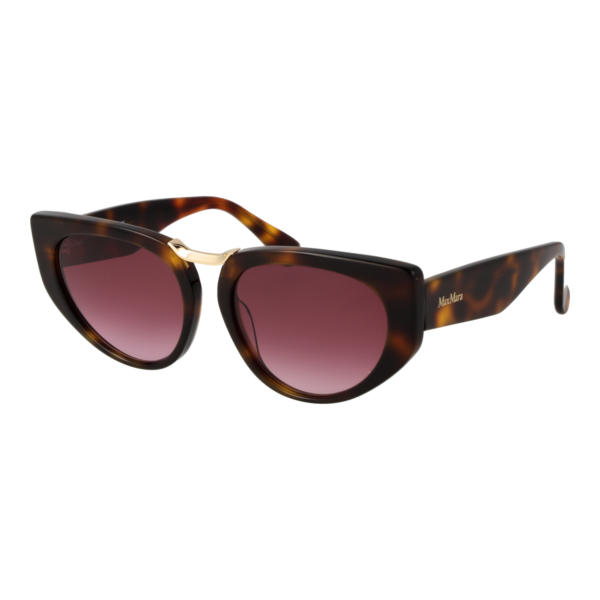 Max Mara Katzenaugen Sonnenbrille MM0093 5452F in Braun – 45° Seitenansicht