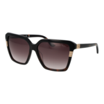 Marciano by Guess Quadrat Sonnenbrille GM00009 5805B in Schwarz – 45° Seitenansicht