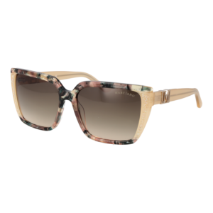 Marciano by Guess Quadrat Sonnenbrille GM00012 5859P in Beige – 45° Seitenansicht