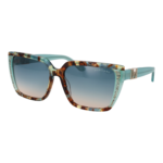 Marciano by Guess Quadrat Sonnenbrille GM00012 5889W in Türkis – 45° Seitenansicht