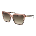 Marciano by Guess Quadrat Sonnenbrille GM00009 5853P in Koralle – 45° Seitenansicht