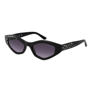 Marciano by Guess Rechteck Sonnenbrille GM00017 5301B in Schwarz – 45° Seitenansicht