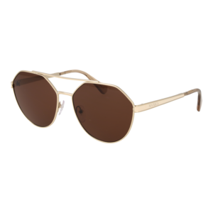 Max & Co Geometric Sonnenbrille MO0119 5832E in Gold – 45° Seitenansicht