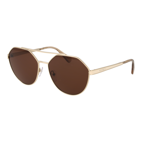 Max & Co Geometric Sonnenbrille MO0119 5832E in Gold – 45° Seitenansicht