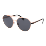Max & Co Geometric Sonnenbrille MO0119 5833A in Rosé Gold – 45° Seitenansicht