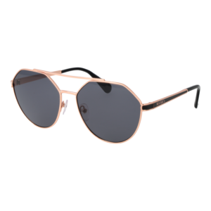 Max & Co Geometric Sonnenbrille MO0119 5833A in Rosé Gold – 45° Seitenansicht