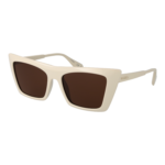 Max & Co Quadrat Sonnenbrille MO0122 5425E in Beige – 45° Seitenansicht