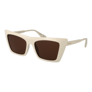 Max & Co Quadrat Sonnenbrille MO0122 5425E in Beige – 45° Seitenansicht