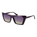 Max & Co Katzenaugen Sonnenbrille MO0122 5481Z in Lila – 45° Seitenansicht