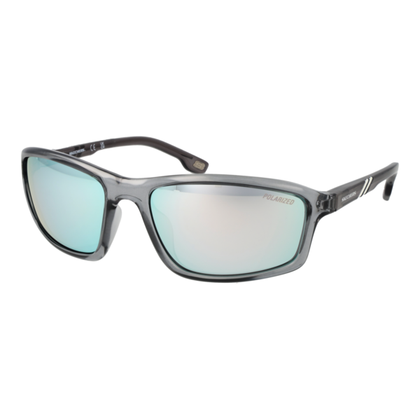Skechers Sport Sonnenbrille SE6130 6220D in Grau – 45° Seitenansicht