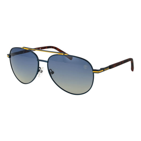 Timberland Pilotenbrille Sonnenbrille TB00039 6091D in Blau – 45° Seitenansicht