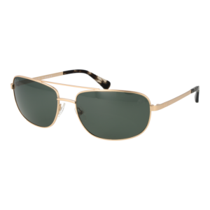 Timberland Rechteck Sonnenbrille TB00045 6632R in Gold – 45° Seitenansicht