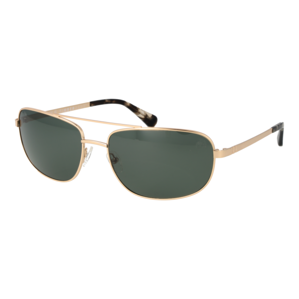 Timberland Rechteck Sonnenbrille TB00045 6632R in Gold – 45° Seitenansicht