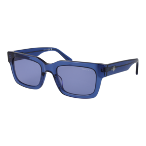 Gant Rechteck Sonnenbrille GA00020 5490V in Blau – 45° Seitenansicht