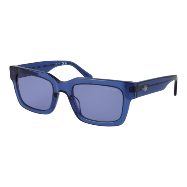Gant Rechteck Sonnenbrille GA00020 5490V in Blau – 45° Seitenansicht