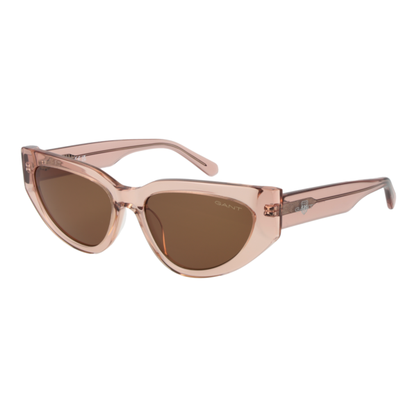 Gant Katzenaugen Sonnenbrille GA00021 5557E in Rosa – 45° Seitenansicht