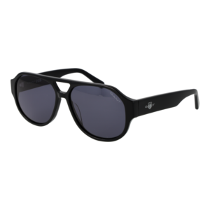 Gant Pilotenbrille Sonnenbrille GA00022 5801A in Schwarz – 45° Seitenansicht
