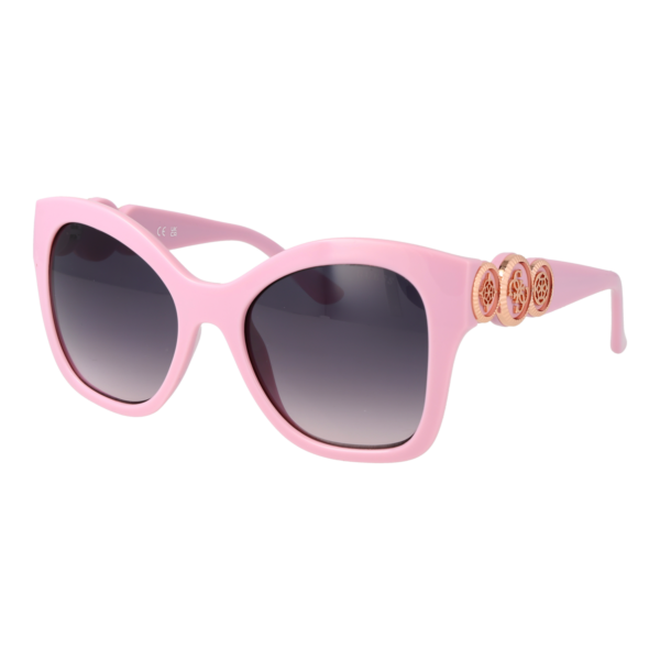 Guess Schmetterling Sonnenbrille GU00197 5578Z in Rosa – 45° Seitenansicht
