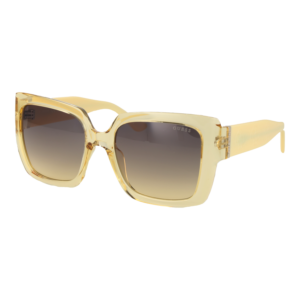 Guess Quadrat Sonnenbrille GU00200 5339B in Gelb – 45° Seitenansicht